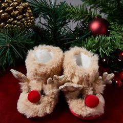 baby reindeer slippers bnwt
