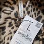 Stradivarius Leopard Print Linen Shorts - L Image 3
