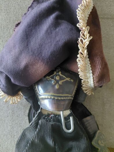 Vintage Sicilian Marionette Knight puppet hand painted wooden head