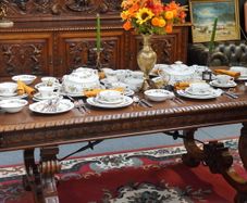 Adams Ironstone Country Meadow 57-Piece Dinnerware Set