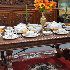 Adams Ironstone Country Meadow 57-Piece Dinnerware Set