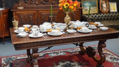 Adams Ironstone Country Meadow 57-Piece Dinnerware Set