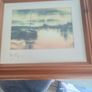 signed print of sea side. Image 4