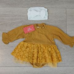 New baby dress and headband 3/6 m