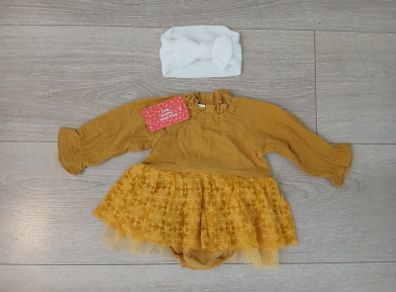 New baby dress and headband 3/6 m