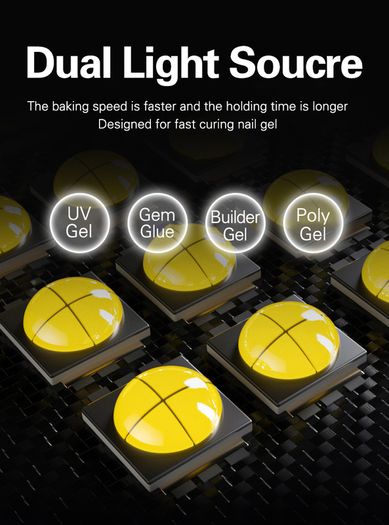 UV LED Nail Lamp Gel Nail Light for UV Gel Nail Polish 57LED UV Dryer with 4 Timers Professional for Nail Art Home Salon