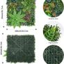 4 Pcs 50cmx50cm Artificial Fern Leaf Wall Panels, Combine to 1mx1m Image 9