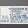 Irish 20 Punt Banknote 1981 Yeats Uncirculated Image 3