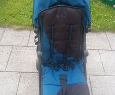Silvercross teal pop stroller/buggy