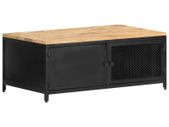 Coffee Table 90x50x37 cm Solid Rough Mango Wood