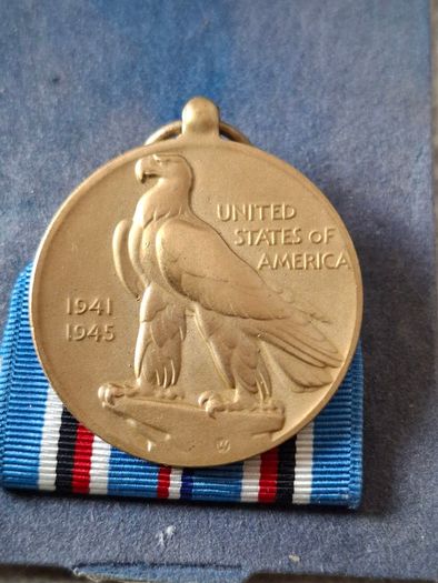 United States American Campaign Medal awarded for service during World War II between 1941 and 1945.