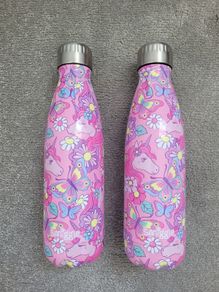 Brand new Smiggle - Unicorn Stainless Steel Water Bottle - 500ml, 2x