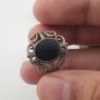 Antique Ring Lot of 15 Rustic Brass & Glass Jewellery Image 8