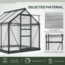 Large Walk-In Polycarbonate Greenhouse 6 x 6ft Image 6