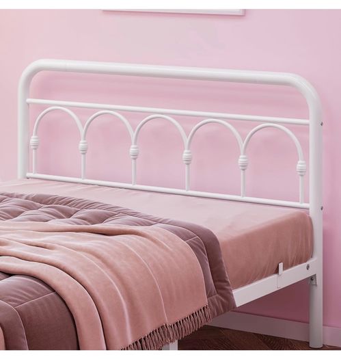 4ft6 Double Bed Frame with High Headboard and Foot