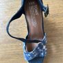 TOMS Denim Wedge Espadrilles Size 3.5 Blue Patterned Image 2