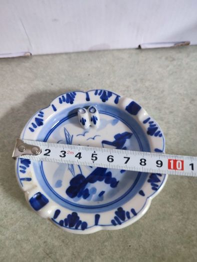 Lovely Hand Painted Ashtray From Holand.