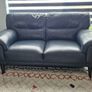 Leather Sofas - 3  + 2 seater, chair, footstool Image 4