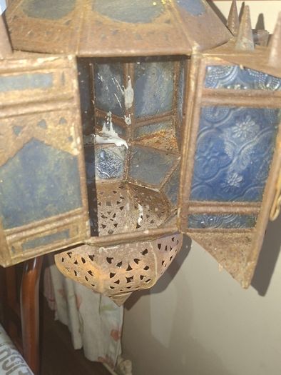 Vintage Large Moroccan, Moorish, or North African Hanging Lantern, Postage available or Collection