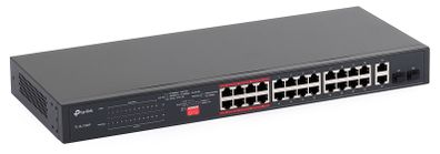 TP-Link TL-SL1226P 24-Port 10/100Mbps 2-Port Gigabit Unmanaged PoE+ Switch