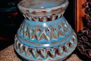 Italian Blue Rimini vase