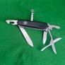 Vintage Black Swiss Army Knife. Image 4
