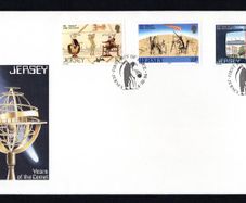 1986 Jersey  Halleys Comet Commemorative Stamps First Day Cover (FDC)