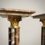 Pair of Marble and Brass Columns Image 3