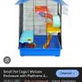 Small pet cage with accessories Image 6