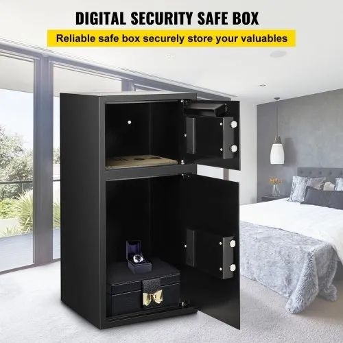 83.8 cm Digital Double Door Safe Depository Box Gun Safes Cash Office Security Lock Strong Iron Larger Digital Safe Box