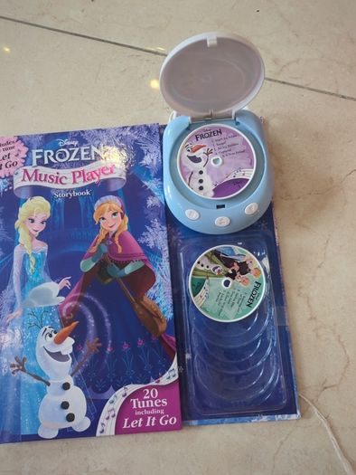 Disney frozen book with magic music player and charms