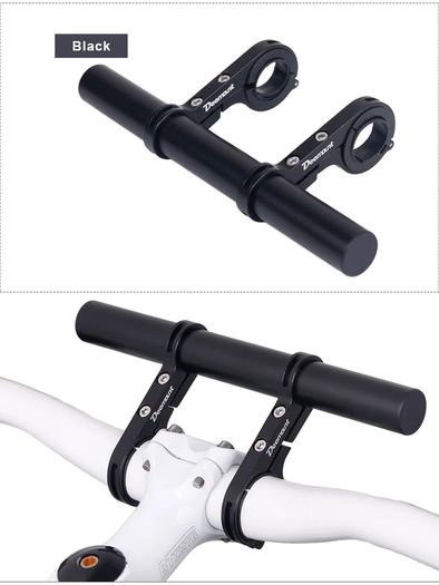 20cm Aluminium Alloy Bicycle Handlebar Extended Bracket Bike Headlight Mount Bar Computer Holder Lamp Support Rack Alloy Fiber Stand