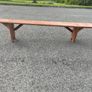 Traditional antique Irish painted Irish Forum Bench Image 2