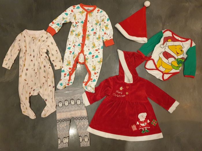 Christmas outfits 6-9 mths