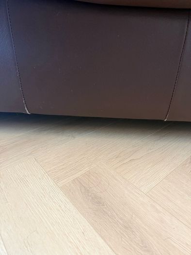 Leather suite of furniture