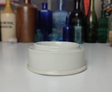201 - Antique Vintage Chemist Stoneware Medicinal Cream Jar Pot