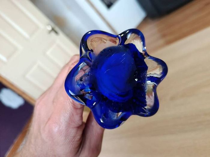 Vintage Art Glass Vase 19cm 380g