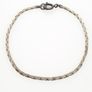 925 Vintage Sterling Silver Flat Snake Bracelet Image 3