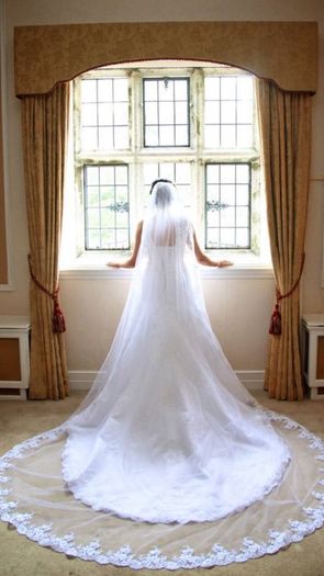 Maggie Sottero 'Florencia' Wedding Gown & Cathedral Veil