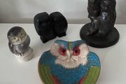 Owls ornaments, Genesis Fine Art, Owencraft