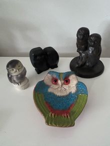 Owls ornaments, Genesis Fine Art, Owencraft