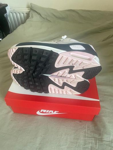 Air Max 90 - White/wolfgrey-pink Foam