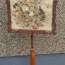 vintage/antique pole fire screen and needle point work Image 2