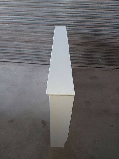 white radiator cover