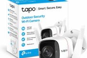 Tapo Outdoor Security Camera, Weatherproof, No Hub Required, Works with Alexa &amp; Google Home, 3MP Ultra-High Definition, Automatic Siren, 2-way Audio, SD Storage