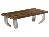 Opium Coffee Table Reclaimed Wood and Steel 110x60x35 cm