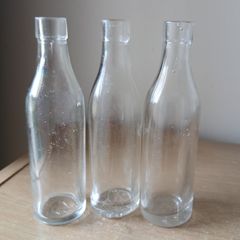 Lot of 3 small vintage Power whiskey bottles