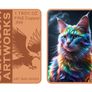 1 Troy Oz Copper Art Bar Fantasy Animals Series Image 2