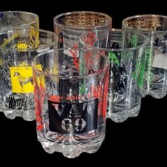 Vintage 1960s Scotch Whisky Glasses - Set of 6