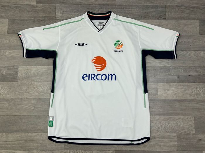 Vintage 2002 Umbro Ireland Away Jersey Shirt Mens XL